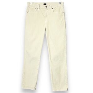 J. Crew Cream Corduroy Straight Leg Pants